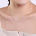 Women Fashion S925 Sterling Silver Small Waist Pendant Clavicular Chain Necklace
