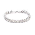 Glamorous Female Crystal Bracelet with Artificial  Inlaid for Wedding, Engagement, Mother`s Day a...