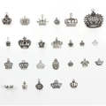 25 in 1 Tibetan Silver Bracelet Accessories Exquisite Crown Pendant Set
