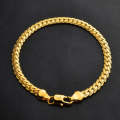 Hot Fashion Jewelry Simple 18k Yellow Gold Bracelet(Gold)
