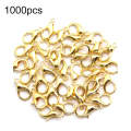 1000 PCS 12mm DIY Jewelry Accessories High-quality Alloy Lobster Claw(Gold)