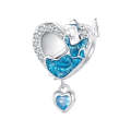 SCC2533 S925 Sterling Silver Necklace Pendant Accessories Prom Girl Heart Shape DIY Beads