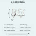 SCE1615 Sterling Silver S925 Simple Versatile Star Earrings