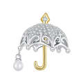 BSC862 S925 Sterling Silver Small Umbrella Pendant Accessories DIY Bracelet Beads