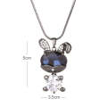 Autumn and Winter Fashion Simple Female Necklaces Gun-black Color Bent Ears Style Easy-matching S...