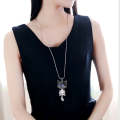 Autumn and Winter Fashion Simple Female Necklaces Gun-black Color Straight Ears Style Easy-matchi...