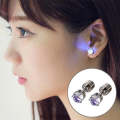 2 PCS Stylish Cubic Zirconia Earrings with Bright Light, Random Color Delivery