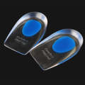 Women Silicone Gel Comfort Heel Cups Pads Half Pads, Size: S(Blue)