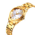 SKmei 1620 Delicate Rhinestone Creative Casual Waterproof Quartz Women Watch Steel Strap Watch(Gold)