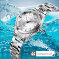 SKmei 1620 Delicate Rhinestone Creative Casual Waterproof Quartz Women Watch Steel Strap Watch(Gold)