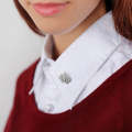 Mini Crown Shape Brooch For Woman(Silver)