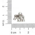 24 PCS Zinc Alloy Antique Silver Elephant DIY Charms Pendants