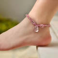 Women Jewelry Pink Fox Crystal Anklets(pink)