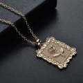 Geometric Square Rose Necklace Clavicle Chain