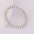 Women Fashion Charms Beads Ring Jewelry, Metal Color:925 silver(52mm)