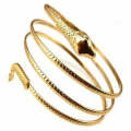Small Metal Snake Bracelet Twisted Snake Ring Bangles Bracelet(Golden)