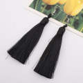 3 Pairs Women Boho Fashion Long Tassel Earrings(Black)