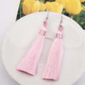 3 Pairs Women Boho Fashion Long Tassel Earrings(Pink)