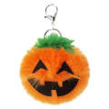 3 PCS Pumpkin Plush Keychains Fashion Car Halloween Key Chain Party Gift(Orange)