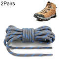 2 Pairs Round High Density Weaving Shoe Laces Outdoor Hiking Slip Rope Sneakers Boot Shoelace, Le...