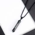 OPK 1573 Men Classic Cylindrical Openable Perfume Bottle Pendant Necklace, Style:Pendant+Chain, C...