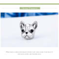 S925 Sterling Silver Animal Series Bulldog Beads
