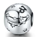 S925 Sterling Silver Twelve Constellation Beaded DIY Bracelet Accessories Jewelry Silver Beads, S...