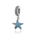 925 Sterling Silver  Starfish Pendant Charm Women DIY Bracelet Accessories