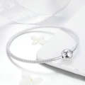 S925 Sterling Silver Personality Fashion Bracelet Eternal Love Bracelet(19cm)