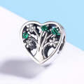 925 Sterling Silver Tree Of Life Heart Shape Clear Beads Women Bracelets Jewelry Accessories