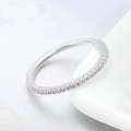 S925 Sterling Silver Ladies Fashion Ring  Simple Ring, Size: 7