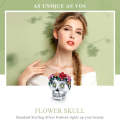 Halloween Collection 925 Sterling Silver Flower Skull Charms Colorful Enamel Beads Women Bracelet...
