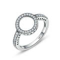 S925 Sterling Silver Womens Inlaid Ring, Size: 6