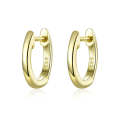 Simple Earrings Sterling Silver S925 Earrings Ear Buckles, Color:Gold
