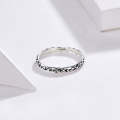 Vintage Pattern Sterling Silver Ring S925 Fashion Pattern Ring, Size:7 US Size