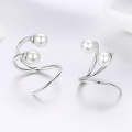 Simple Women Pearl Earrings Sterling Silver Wild Earrings