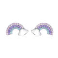 Rainbow S925 Sterling Silver Stud Earrings s Hypoallergenic Earrings