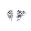 S925 Sterling Silver Wings Earrings Personality Earrings