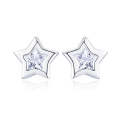 DIY Star Earrings S925 Sterling Silver Earrings