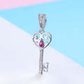 S925 Sterling Silver Happiness Key Pendant Charm Accessories