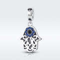 S925 Sterling Silver Beads  Eye God Hand Personality Charm