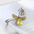 S925 Sterling Silver Ring Bee Blessing Open Ring