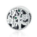S925 Sterling Silver Beads Hollow Tree Of Life DIY Accessories