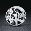 S925 Sterling Silver Beads Hollow Tree Of Life DIY Accessories