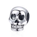 S925 Sterling Silver White Surprise Skull Bead DIY Bracelet Accessory