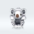 S925 Sterling Silver Cute Koala Animal Bead DIY Bracelet Accessory