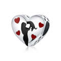 S925 Sterling Silver Heart-shaped Ardently Love Pendant DIY Bracelet Accessories