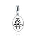 Guardian Angel S925 Sterling Silver Necklace Charm DIY Beaded Bracelet Sterling Silver Accessories