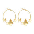 2 Pars Personality Butterfly Earrings S925 Silver Pin Earrings