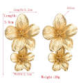 2 PCS Ladies Fashion Geometric Flower Earrings(Light Green)